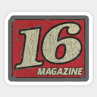 16 Magazine 1957 Sticker